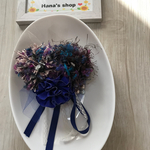 【Hana's shop❤】ちょい変わりコサージュ    青紫系  送料無料