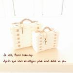 ⚘r様ご予約品です⚘‎ minimini trunk 8.5cm 6.5cm set