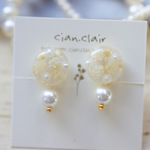 【オーダー品】オフホワイトかすみ草と樹脂パール　(パール)