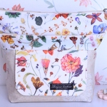 ☆Lsize☆Floral Eve×帆布ドイリーレースおむつポーチ