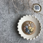 （大）刺繍ブローチ 水仙