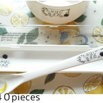 モノクロにこだわったハリネズミのお名前シール＆アイロンシール(140枚入)