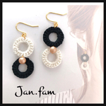 30》ダブルリングピアス/イヤリング