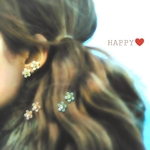 再…販♡　感謝♡390円~春 さくら small flower🌸 樹脂ピアス／ノンホールピアス