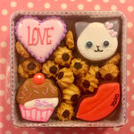 ♡バレンタイン♡アイシングクッキー缶♡LOVE CAT♡
