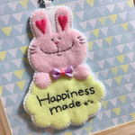 うさぎのお名前キーホルダー