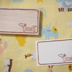 【rokon-mama様オーダー品】名前入りダックスはんこ～名刺サイズ枠付～