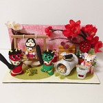 【ユ様オーダー作品】ちりめん細工「節分の日」