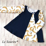 (SALE)リボンフリルカットソー(100)