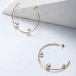 big hoop pearl pierce