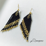 BLACK×GOLDピアス /イヤリング