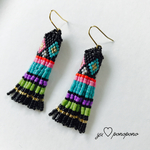 ボヘミアン多色ピアス /イヤリング