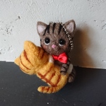 ＊2匹の抱っこねこちゃん ボールチェーン ＊