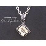シルバー925 オールドイングリッシュ 「Q」 アルファベット イニシャル ネックレス ペンダント Grand Galleria