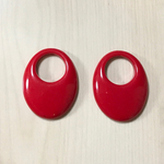 VINTAGE RED OVAL FOOP PARTS