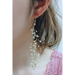 かすみ草モチーフワイヤーピアス