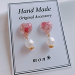 春ピアス♡ハートパールピアス✳︎