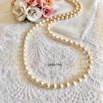 【結婚式・卒業入学式などに♡】80㎝コットンパールネックレス