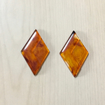 ●34㎜● VINTAGE TORTOISE DIAMOND CABOCHON  