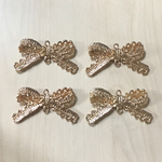 GOLD METAL LACE RIBBON DESIGN CONNECTOR CHARM PARTS