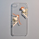 ひょいとのぞいた二人の女の子　iphone5cケース