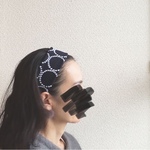 ヘアバンド ネイビー ☆ ミナペルホネン タンバリン ターバン