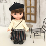 ソランちゃんのお着替えセット チュール付きアランニット&ワイドパンツ