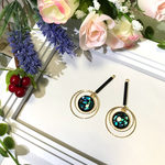 ブラック×シェルピアス/イヤリング