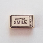 [リニューアル]ゴム版はんこ《KEEP YOUR SMILE》