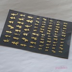 金魚シルエット　箔押し　レジン封入用フィルム