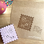 こじかちゃん 切手風for you☆消しゴムはんこ