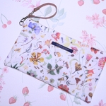 ☆Floral Eve☆ラミネートおおきめぺたんこポーチ