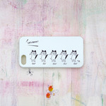 めがねを外して踊るねこ　iPhone case(5/5S）