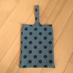 ☆sale☆シューズ入れ　ネイビードット