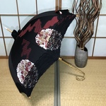 日傘　de　着物　黒レース