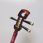 かんざし 「三味線」茶１４（七宝）