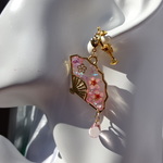 扇桜のピアス、イヤリング