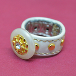 LEATHER RING （ヴィンテージボタン）