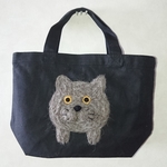 occokei様専用ページ【突っ込んでしまった飼い猫ちゃんランチバック（黒）】