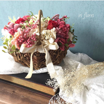 結婚式の贈呈品・ブーケとしても♪フルオーダーカゴブーケM ウェディング 両親へのプレゼント 新築祝い
