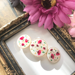 ピンク押し花バレッタ