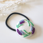 ラベンダーヘアゴム