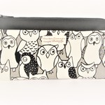 4ﾎﾟｹｯﾄ、フクロウ柄。マスク、カード、手帳ケース（母子手帳、お薬手帳、銀行通帳、御朱印帳入れ）