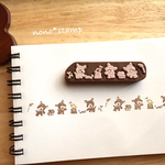 こじかちゃん 繋がるラインはんこ☆消しゴムはんこ