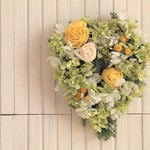 ハートリース＊イエローグリーン＊バレンタインにも