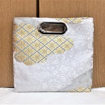 2way★繊細な刺繍でおしとやかな♪クラッチ&スクエアバッグ/帯リメイク♪
