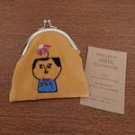 【特集掲載】再販10☆刺繍がま口財布*おじさん