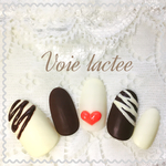 チョコっとハート❤︎バレンタインネイル #3