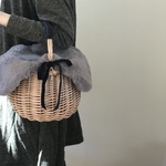 再販❗️1点のみ❗️極上ファーのカゴバッグ☆ハンドメイド