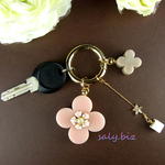 saly☆かわいいー！お花のきせかえキーホルダー